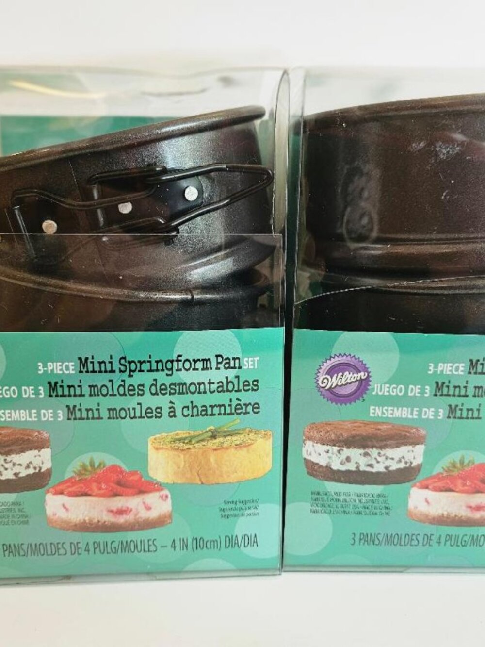(2 sets) Wilton 3pc mini spring form pan set
